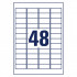ETIKETE 45,7x21,2mm AVERY ZWECKFORM L7873-20