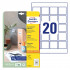 ETIKETE 45x45mm AVERY ZWECKFORM L7121-25