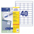ETIKETE 48,5x25,4 AVERY ZWECKFORM 3657-200