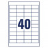 ETIKETE 48,5x25,4 AVERY ZWECKFORM 3657-200