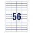 ETIKETE 52,5x21,2 AVERY ZWECKFORM 3668