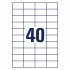 ETIKETE 52,5x29,7 AVERY ZWECKFORM 3651