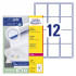ETIKETE 63,5x72mm AVERY ZWECKFORM L7164-100 