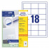 ETIKETE 64x45 AVERY ZWECKFORM 3671