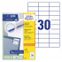 ETIKETE 70x29,7 AVERY ZWECKFORM 3489
