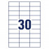 ETIKETE 70x29,7 AVERY ZWECKFORM 3489
