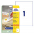 ETIKETE ODLEPLJIVE 210x297mm AVERY ZWECKFORM L4735REV-25