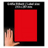 ETIKETE ODLEPLJIVE 210x297mm AVERY ZWECKFORM L6005-25 NEON RDEČE