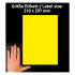 ETIKETE ODLEPLJIVE 210x297mm AVERY ZWECKFORM L6006-25 NEON RUMENE