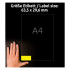 ETIKETE ODLEPLJIVE 63,5x29,6mm AVERY ZWECKFORM L6004-25 NEON RUMENE