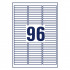 ETIKETE ODLEPLJIVE 63,5x8,5mm AVERY ZWECKFORM L6022REV-25