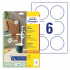 ETIKETE OKROGLE 80mm AVERY ZWECKFORM 6229-10