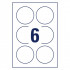 ETIKETE OKROGLE 80mm AVERY ZWECKFORM 6229-10