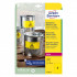 ETIKETE POLIESTER 210x148mm AVERY ZWECKFORM L6130-20 RUMENA
