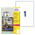 ETIKETE POLIESTER 210x297 A4 AWERY ZWECKFORM L4775-100 MAT BELA 