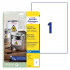 ETIKETE POLIESTER 210x297mm AVERY ZWECKFORM J4775-10 MAT BELE