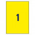 ETIKETE POLIESTER 210x297mm AVERY ZWECKFORM L6111-20 RUMENA
