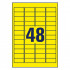 ETIKETE POLIESTER 45,7x21,2mm AVERY ZWECKFORM L6103-20 RUMENA 