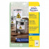 ETIKETE POLIESTER 63,5x33,9 AVERY ZWECKFORM J4773-10 MAT BELE