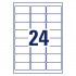 ETIKETE POLIESTER 63,5x33,9 AVERY ZWECKFORM J4773-10 MAT BELE