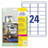 ETIKETE POLIESTER 63,5x33,9mm AVERY ZWECKFORM L4773-20 MAT BELA