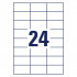 ETIKETE POLIESTER ODLEPLJIVE 70x37mm AVERY ZWECKFORM L4718REV-20 MAT BELA