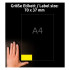 ETIKETE POLIESTER 70x37mm AVERY ZWECKFORM L6131-20 RUMENA