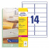 ETIKETE POLIESTER 99,1x38,1 AWERY ZWECKFORM L7563-25 MAT PROZORNA 