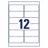 ETIKETE POLIESTER 99,1x42,3 AWERY ZWECKFORM L4772-25 MAT PROZORNA