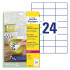 ETIKETE POLIESTER ODLEPLJIVE 70x37mm AVERY ZWECKFORM L4718REV-20 MAT BELA