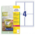 ETIKETE POLIESTER ODLEPLJIVE 99,1x139 AVERY ZWECKFORM L4774REV-20 MAT BELA 