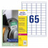 ETIKETE POLIETILEN 38x21mm AVERY ZWECKFORM B7651-50 MAT BELA