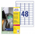 ETIKETE POLIETILEN 45,7x21,2mm AVERY ZWECKFORM L7911-40 MAT BELA