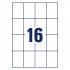 ETIKETE POLIETILEN 52x74mm AVERY ZWECKFORM B5274-50 MAT BELA