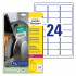 ETIKETE POLIETILEN 63,5x33,9mm AVERY ZWECKFORM L7912-10 MAT BELA