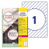 ETIKETE POLIPROPILEN ODLEPLJIVE ZA OKNA KROG 200mm AVERY ZWECKFORM L9003-10