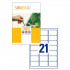 ETIKETE SOREX 63,5x38,1 100/1
