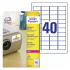 ETIKETE ZWECKFORM POLIESTERSKE BELE TRIPLEBOND 45,7x25,4 L6140-20 20/1