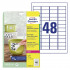 ETIKETE POLIESTER ODLEPLJIVE 45,7x21,2  AVERY ZWECKFORM L4778REV-20 BELA 20/1