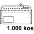 KUVERTA AMERIKANKA 110x230 LEVO OKNO TRAK BELA