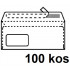 KUVERTA AMERIKANKA 110x230 LEVO OKNO TRAK BELA