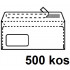 KUVERTA AMERIKANKA 110x230 LEVO OKNO TRAK BELA