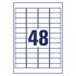 ETIKETE ODLEPLJIVE 45,7x21,2 AVERY ZWECKFORM L4736REV-25 25/1
