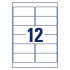 ETIKETE POLIESTER 99,1x42,3 AVERY ZWECKFORM L4776-20 MAT BELA 20/1