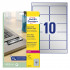 ETIKETE POLIESTER 96x50,8 AVERY ZWECKFORM L6012-20 MAT SREBRNA 20/1