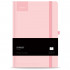 NOTES BLOK Z ELASTIKO A5 ČRTNI STREET NOTES PASTEL PINK