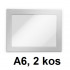 OKVIR SAMOLEPILNI ZA LETAKE DURAFRAME 4870 A6 SREBRN 2/1