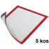 OKVIR ZA LETAKE DURAFRAME MAGNETIC 4869 A4 RDEČ 5/1