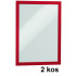 OKVIR SAMOLEPILNI ZA LETAKE DURAFRAME 4872 A4 RDEČ 2/1