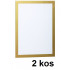OKVIR SAMOLEPILNI ZA LETAKE DURAFRAME 4872 A4 ZLAT 2/1